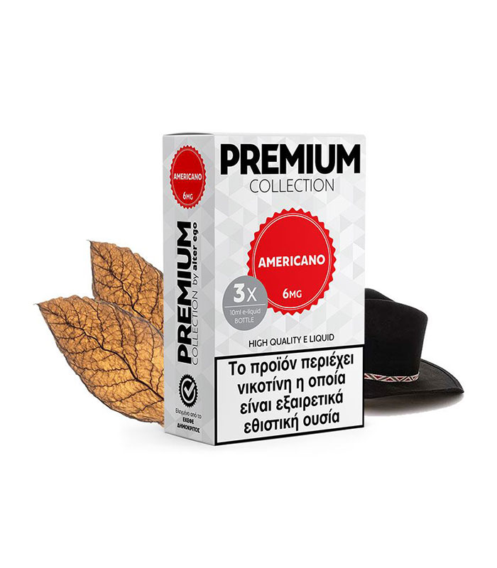 Alter Ego - Premium - Americano (Αμερικανικός Καπνός & Βανίλια) (3x10ml)