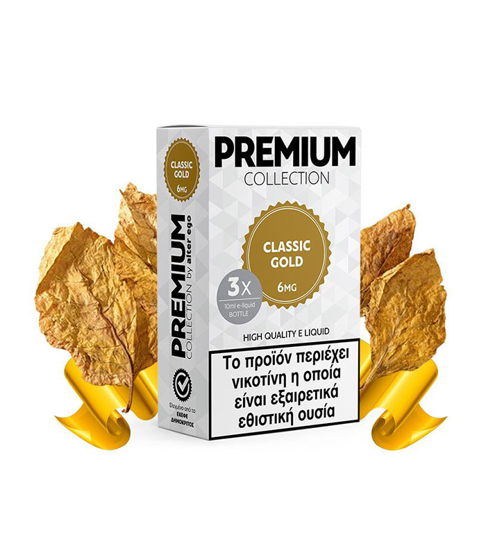 Alter Ego - Premium - Classic Gold (Καπνός) (3x10ml)
