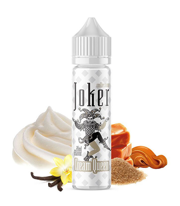 Joker - Cream Queen 40ml/120ml (Κρέμα, Βανίλια, Ζάχαρη & Καραμέλα) (Flavour Shots)