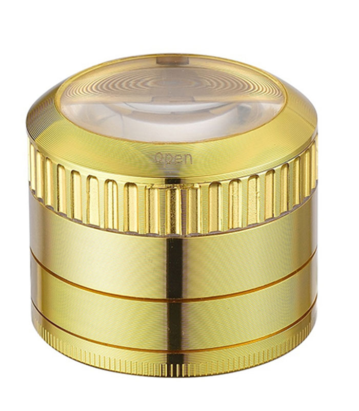 C.High Bling Bling Maginfier Gold Grinder 50mm