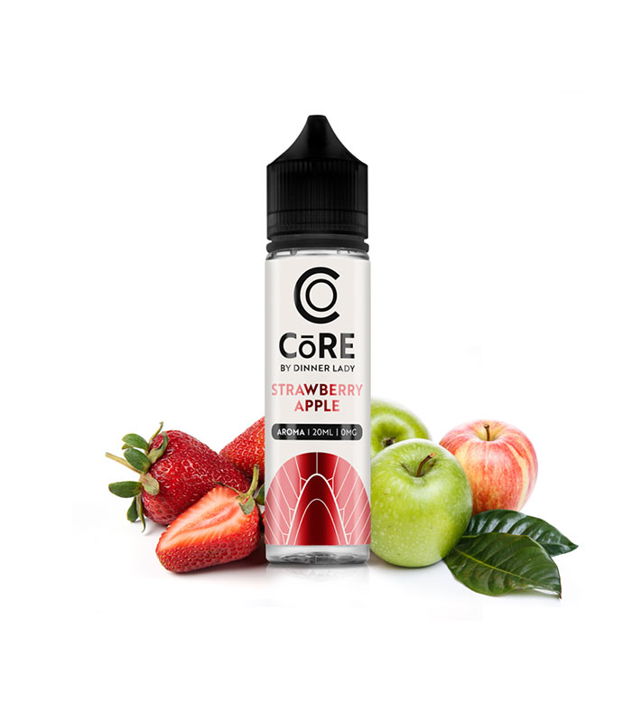 Dinner Lady Core Shot Strawberry Apple 20ml/60ml (Μήλο, Φράουλα) (Flavour Shots)