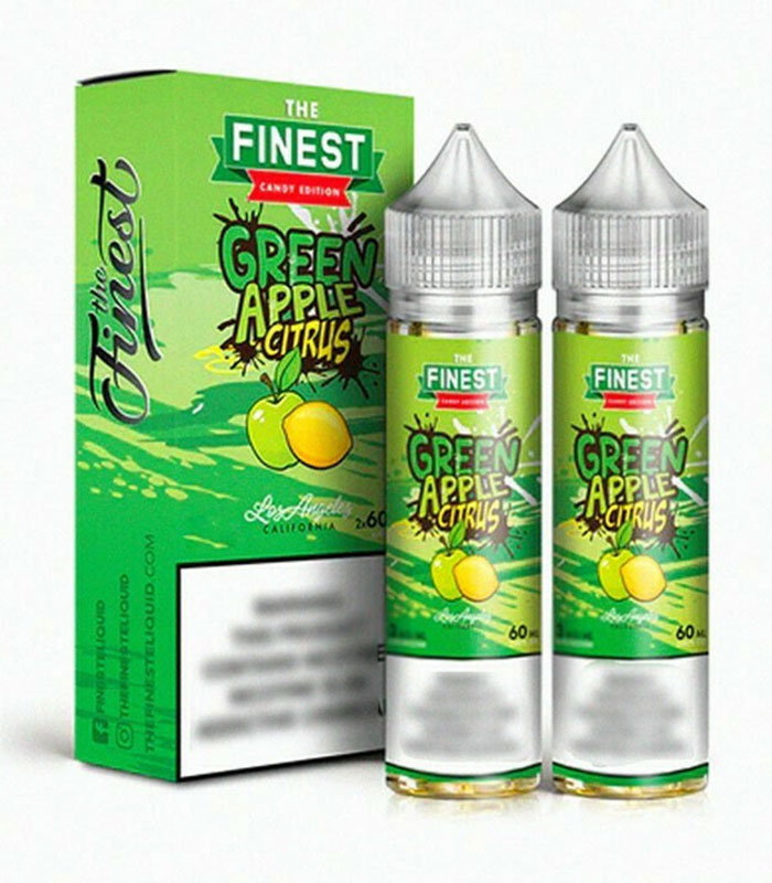 The Finest Green Apple Citrus Pack 2x60ml - 20ml/60ml (Πράσινο Μήλο, Λεμόνι & Εσπεριδοειδή) (Flavour Shots)