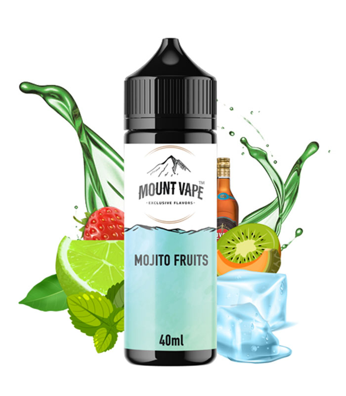 Mount Vape Mojito Fruits 40ml/120ml (Ρούμι, Λάιμ, Ζάχαρη, Μέντα, Φράουλα, Πεπόνι & Ακτινίδιο ) (Flavour Shots)