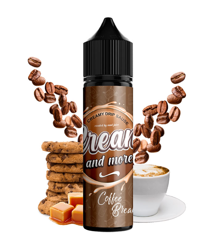 Mad Juice Cream And More Coffee Break 15ml/60ml (Καφές, Μπισκότο, Κρέμα, Παγωτό, Σαντιγί, Ψωμί & Καραμέλα) (Flavour Shots)