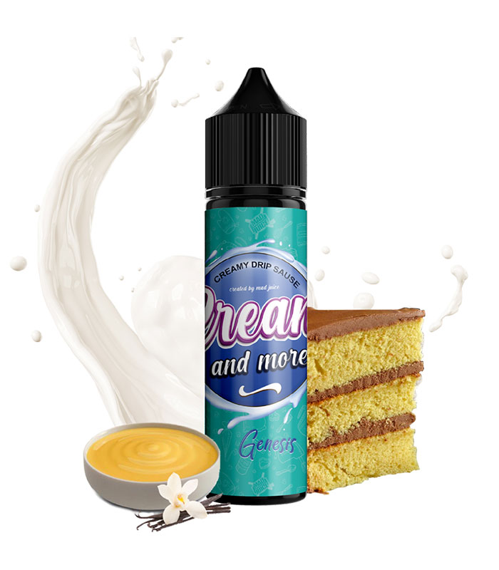 Mad Juice Cream And More Genesis 15ml/60ml (Κέικ & Κρέμα) (Flavour Shots)