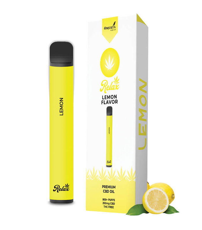 Relax – Lemon CBD Disposable Pen (Λεμόνι) 250mg 2ml