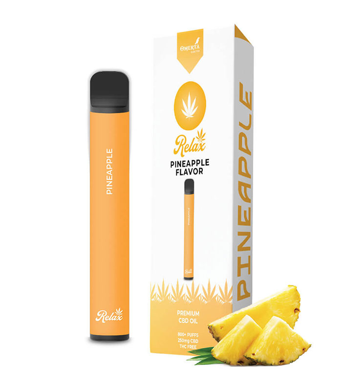Relax – Pineapple CBD Disposable Pen (Ανανάς) 250mg 2ml