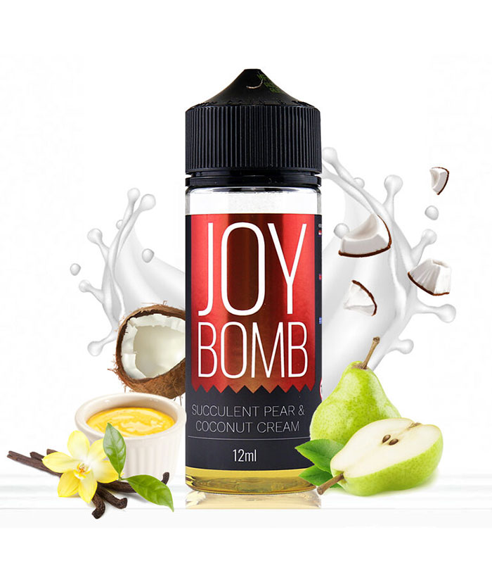 Infamous – Joy Bomb 12ml/120ml (Βανίλια, Κρέμα, Αχλάδι & Καρύδα) (Flavour Shots)