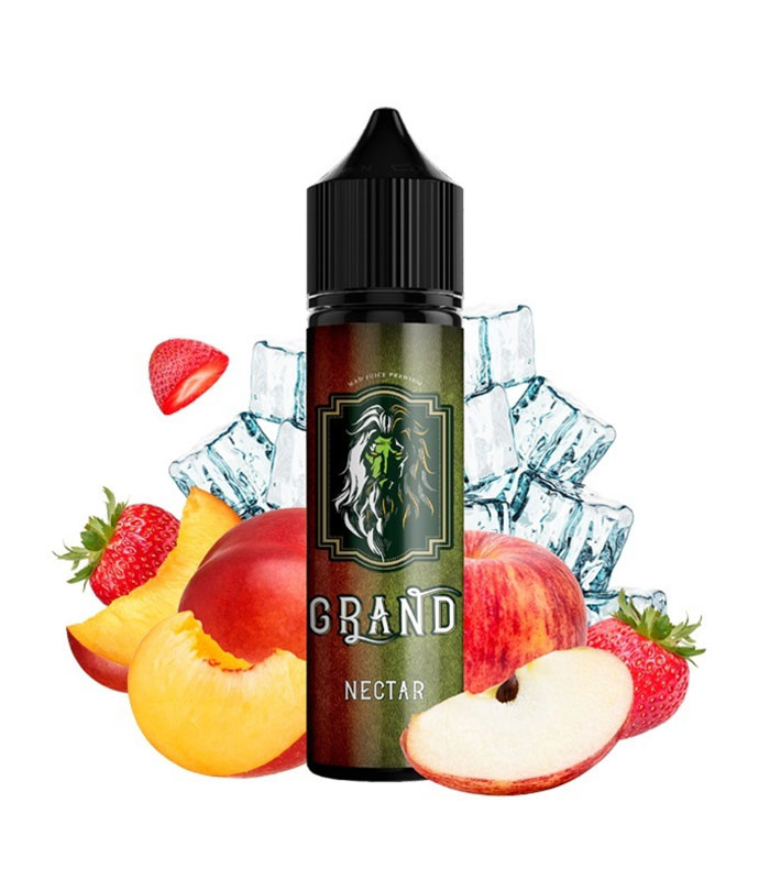 Mad Juice – Grand Nectar 15ml/60ml (Μήλο, Φράουλα, Χυμός & Νεκταρίνι) (Flavour Shots)