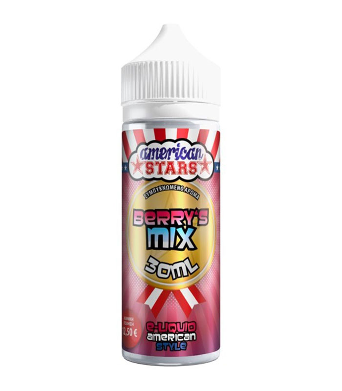 American Stars Berry`S Mix 30ml/120ml (Μούρο, Κρέμα, Τάρτα & Μέντα) (Flavour Shots)