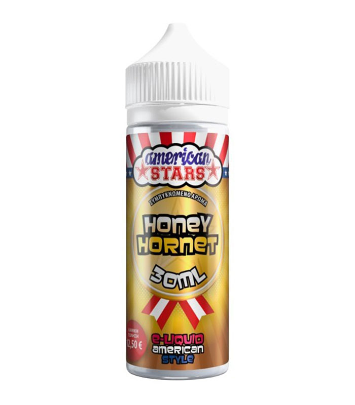 American Stars Honey Hornet 30ml/120ml (Ξηροί Καρποί, Γάλα, Μπανάνα, Δημητριακά & Μέλι) (Flavour Shots)