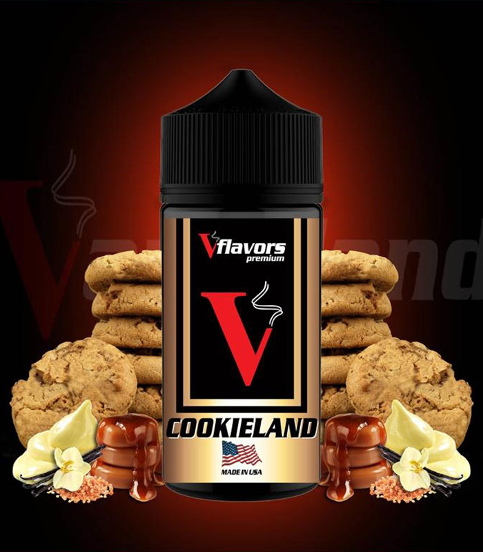 Vflavors Cookieland 15/60ml (Μπισκότο, Βανίλια, Καραμέλα & Ζάχαρη) (Flavour Shots)