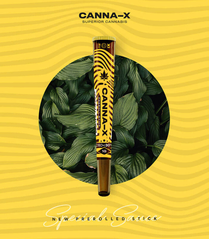 Canna-X Preroll Stick Special Sauce 1gr – 30% CBD (1 τεμ.)
