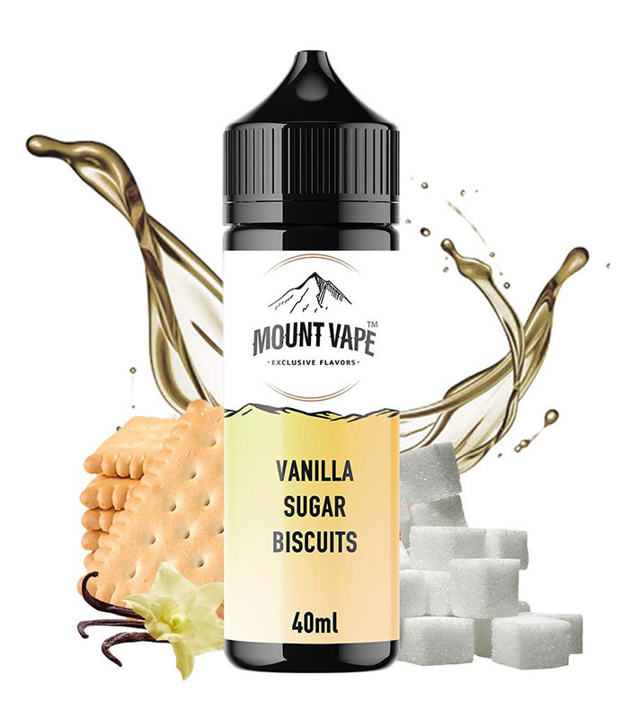 Mount Vape Vanilla Sugar Biscuits 40ml/120ml (Μπισκότo, Ζάχαρη & Βανίλια) (Flavour Shots)