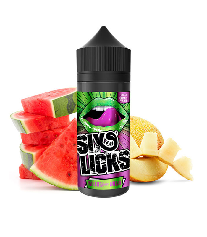 Six Licks – Melon On My Mind 20ml/120ml (Καρπούζι, Πεπόνι & Πάγος) (Flavour Shots)