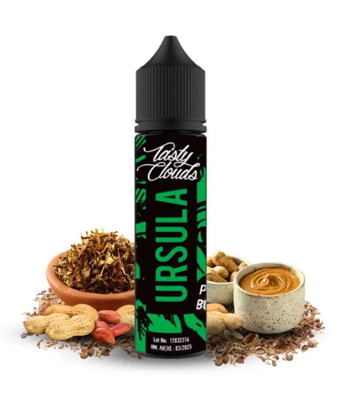 Tasty Clouds – Ursula Peanut Butter 12ml/60ml (Καπνός & Φυστικοβούτυρο) (Flavour Shots)