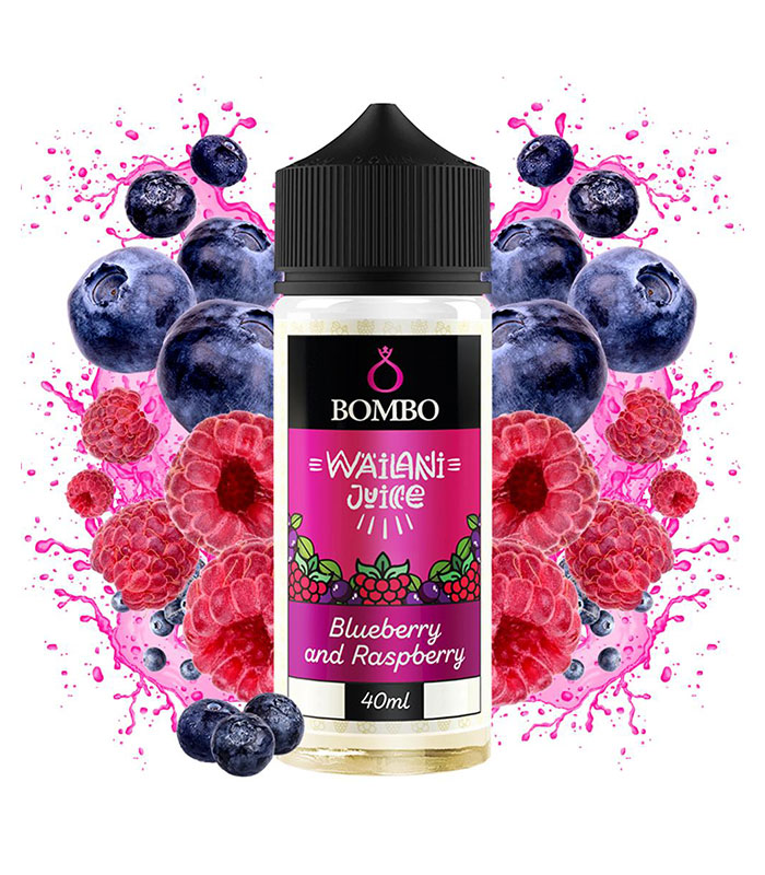 Bombo Wailani Juice Blueberry and Raspberry 40ml/120ml (Μύρτιλο & Βατόμουρο) (Flavour Shots)
