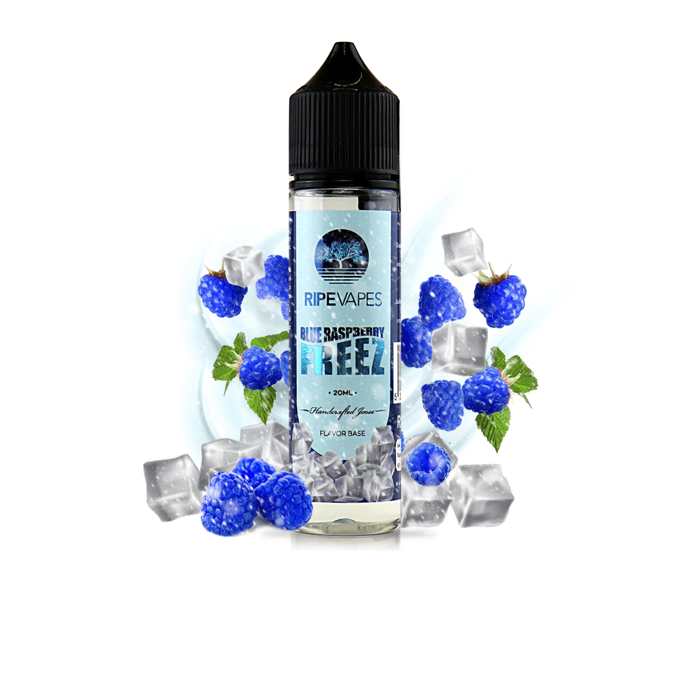 Ripe Vapes – Blue Raspberry Freez 20/60ml (Βατόμουρο & Πάγος) (Flavour Shots)