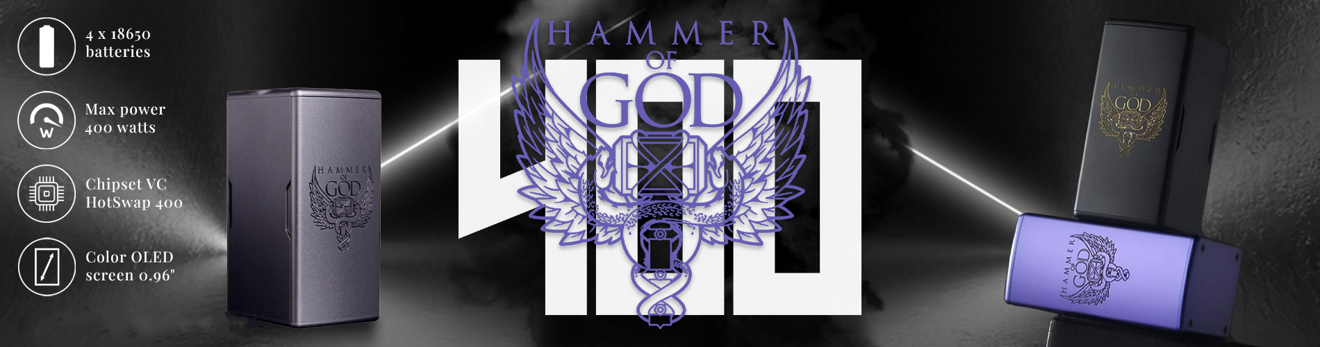 Vaperz Cloud - Hammer of God 400 Box Mod