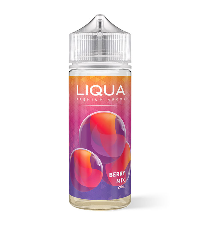 Liqua Berry Mix 24ml/120ml (Κεράσι, Φράουλα, Σταφύλι & Εσπεριδοειδή) (Flavour Shots)